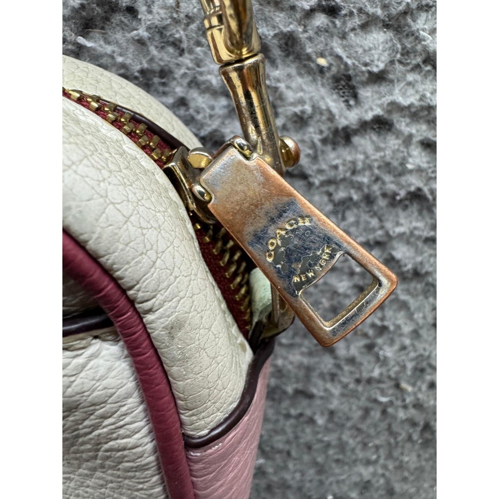 Coach Heart Logo Pebbled Leather Mini Jamie Camera Bag Crossbody Chalk Pink - Picture 6 of 16